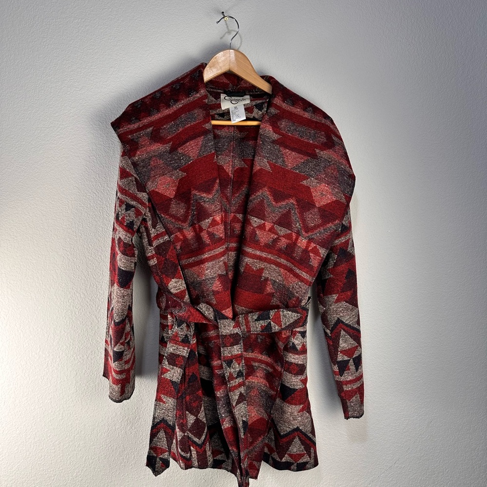 Cripple Creek Navajo Blanket‎ Hooded Wrap Sz XL